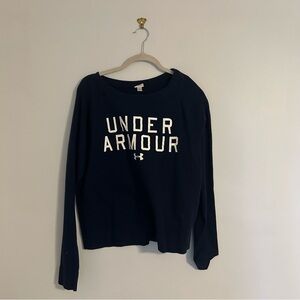 Under Armour Women's Navy Crew Neck Sweatshirt